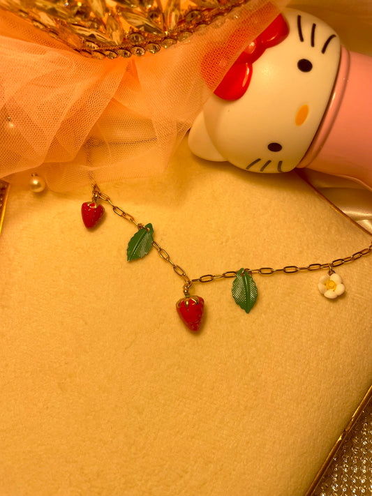 Bracelet Charlotte aux fraises🍓✨